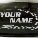 Custom752 Custom YOURNAMEHERE Racing Decal