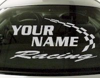 Custom752 Custom YOURNAMEHERE Racing Decal 