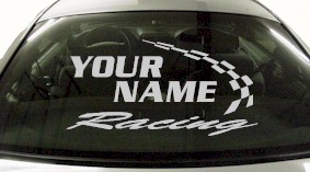 Custom752 Custom YOURNAMEHERE Racing Decal