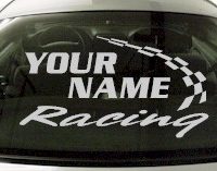 Custom753 Custom YOURNAMEHERE Racing Decal 