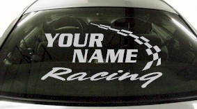 Custom753 Custom YOURNAMEHERE Racing Decal