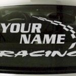 Custom754 Custom YOURNAMEHERE Racing Decal