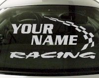 Custom754 Custom YOURNAMEHERE Racing Decal 