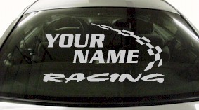 Custom754 Custom YOURNAMEHERE Racing Decal