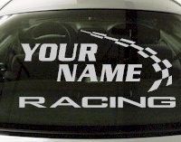 Custom755 Custom YOURNAMEHERE Racing Decal 