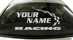 Custom756 Custom YOURNAMEHERE Racing Decal