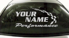 Custom758 Custom YOURNAMEHERE Performance Decal