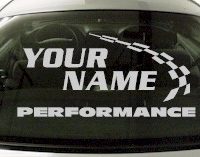 Custom762 Custom YOURNAMEHERE Performance Decal 