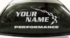 Custom762 Custom YOURNAMEHERE Performance Decal