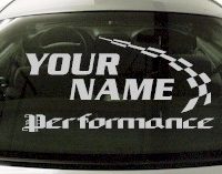 Custom763 Custom YOURNAMEHERE Performance Decal 