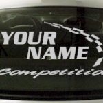 Custom764 Custom YOURNAMEHERE Competition Decal