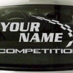 Custom766 Custom YOURNAMEHERE Competition Decal