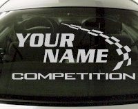 Custom766 Custom YOURNAMEHERE Competition Decal 