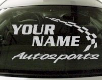 Custom767 Custom YOURNAMEHERE Autosports Decal 