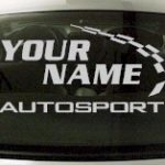Custom768 Custom YOURNAMEHERE Autosports Decal