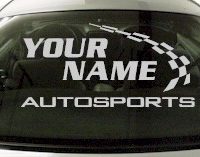 Custom768 Custom YOURNAMEHERE Autosports Decal 
