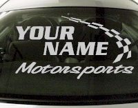 Custom769 Custom YOURNAMEHERE Motorsports Decal 