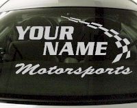 Custom770 Custom YOURNAMEHERE Motorsports Decal 
