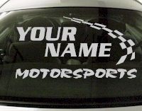 Custom771 Custom YOURNAMEHERE Motorsports Decal 