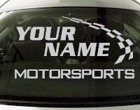 Custom772 Custom YOURNAMEHERE Motorsports Decal 