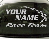 Custom774 Custom YOURNAMEHERE Race Team Decal 