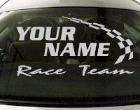 Custom775 Custom YOURNAMEHERE Race Team Decal 