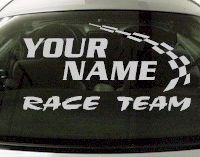 Custom776 Custom YOURNAMEHERE Race Team Decal 