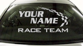 Custom777 Custom YOURNAMEHERE Race Team Decal