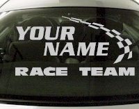 Custom778 Custom YOURNAMEHERE Race Team Decal 
