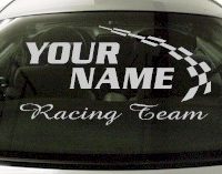 Custom780 Custom YOURNAMEHERE Racing Team Decal 