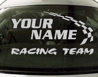 Custom781 Custom YOURNAMEHERE Racing Team Decal 
