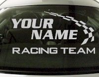 Custom782 Custom YOURNAMEHERE Racing Team Decal 