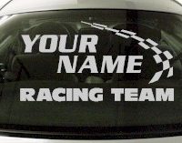 Custom783 Custom YOURNAMEHERE Racing Team Decal 