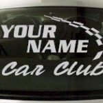 Custom784 Custom YOURNAMEHERE Car Club Decal