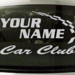 Custom785 Custom YOURNAMEHERE Car Club Decal