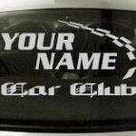 Custom789 Custom YOURNAMEHERE Car Club Decal