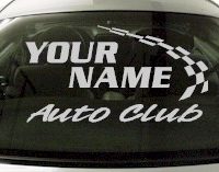 Custom790 Custom YOURNAMEHERE Auto Club Decal 