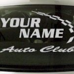 Custom791 Custom YOURNAMEHERE Auto Club Decal