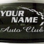 Custom792 Custom YOURNAMEHERE Auto Club Decal