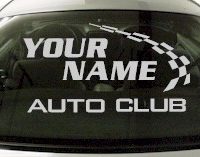 Custom793 Custom YOURNAMEHERE Auto Club Decal 