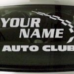 Custom794 Custom YOURNAMEHERE Auto Club Decal