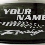 Custom801 Custom YOURNAMEHERE Racing Decal