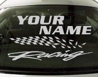 Custom801 Custom YOURNAMEHERE Racing Decal 