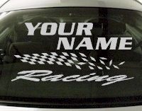 Custom802 Custom YOURNAMEHERE Racing Decal 