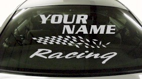 Custom803 Custom YOURNAMEHERE Racing Decal