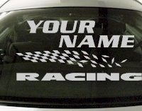 Custom806 Custom YOURNAMEHERE Racing Decal 