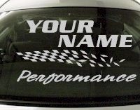 Custom807 Custom YOURNAMEHERE Performance Decal 