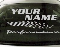 Custom809 Custom YOURNAMEHERE Performance Decal 