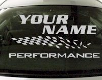 Custom811 Custom YOURNAMEHERE Performance Decal 