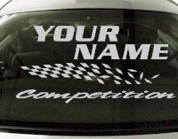 Custom814 Custom YOURNAMEHERE Competition Decal 